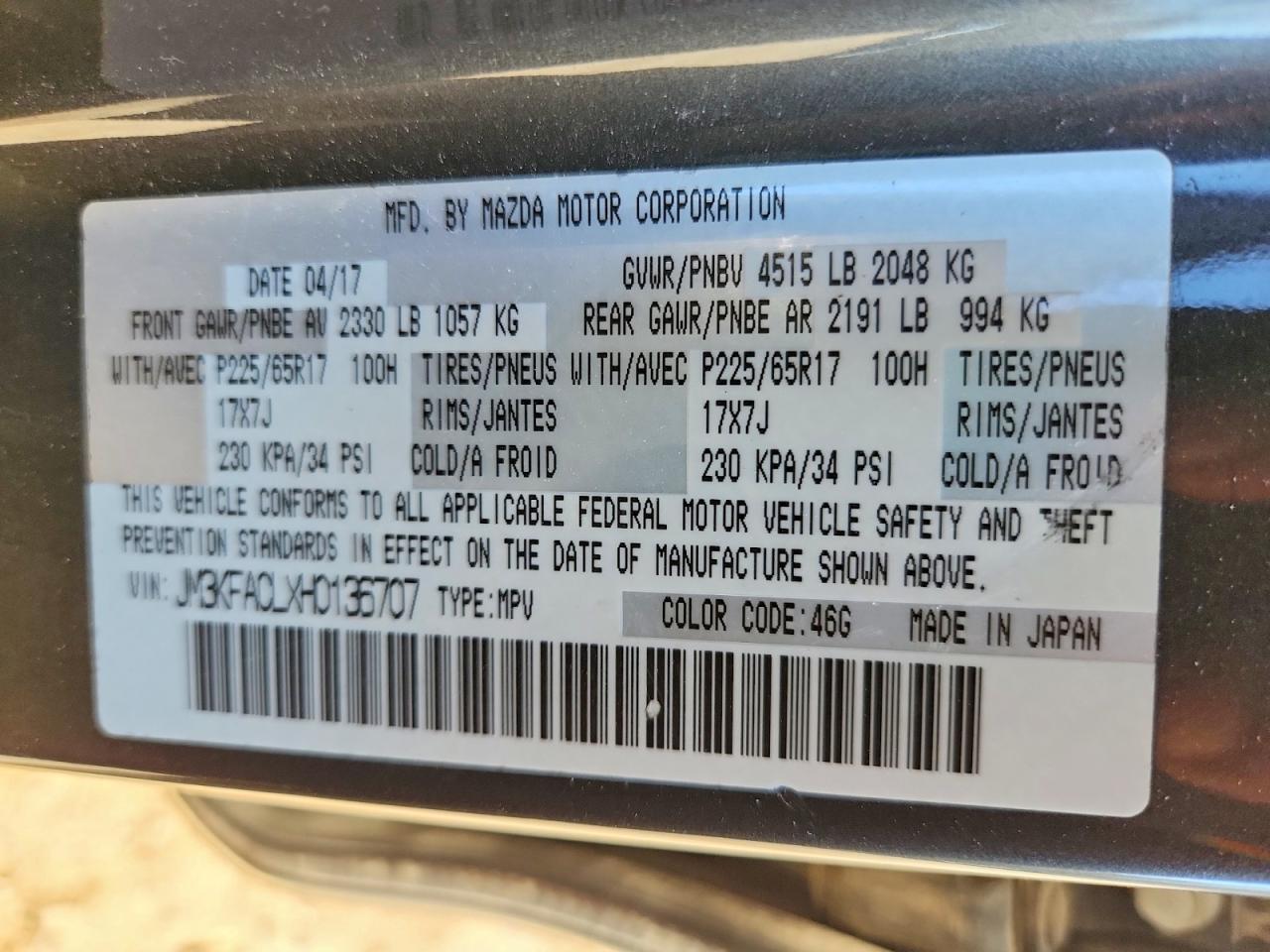 2017 Mazda Cx-5 Touring