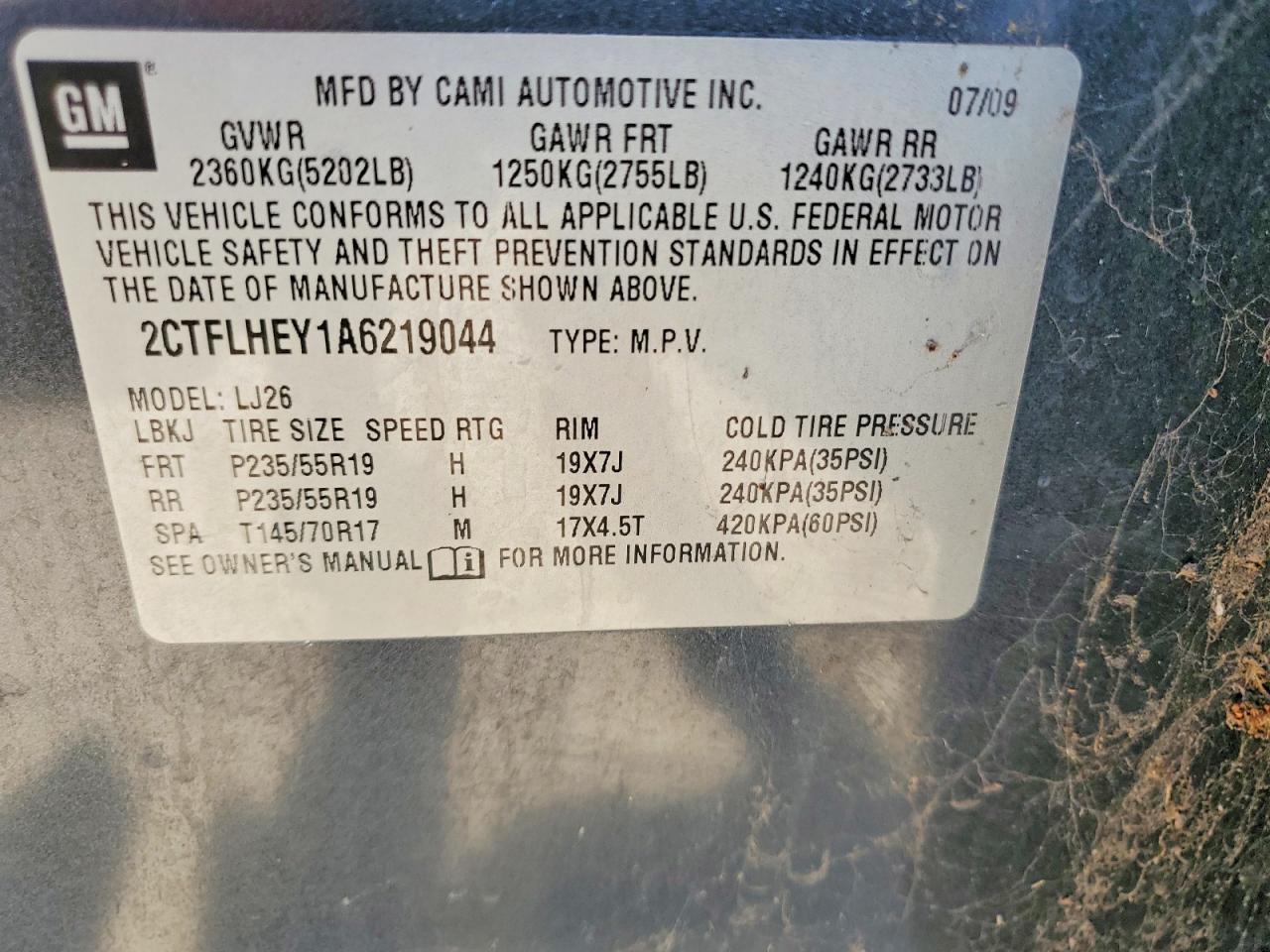 2010 GMC Terrain slt