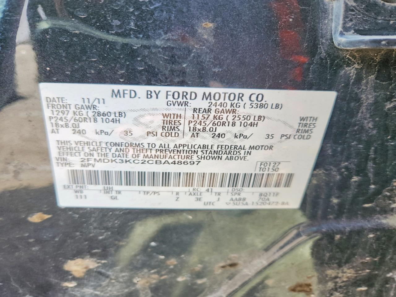 2012 Ford Edge Limited