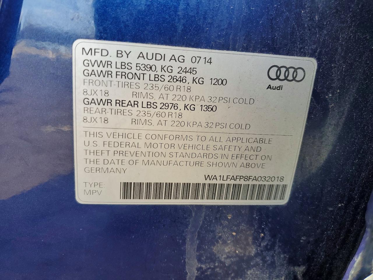 2015 Audi Q5 Premium Plus