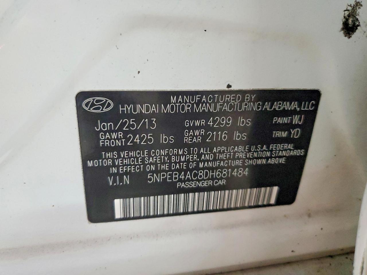 2013 Hyundai Sonata gls