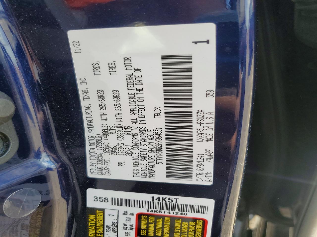 2023 Toyota Tundra 1794 Edition