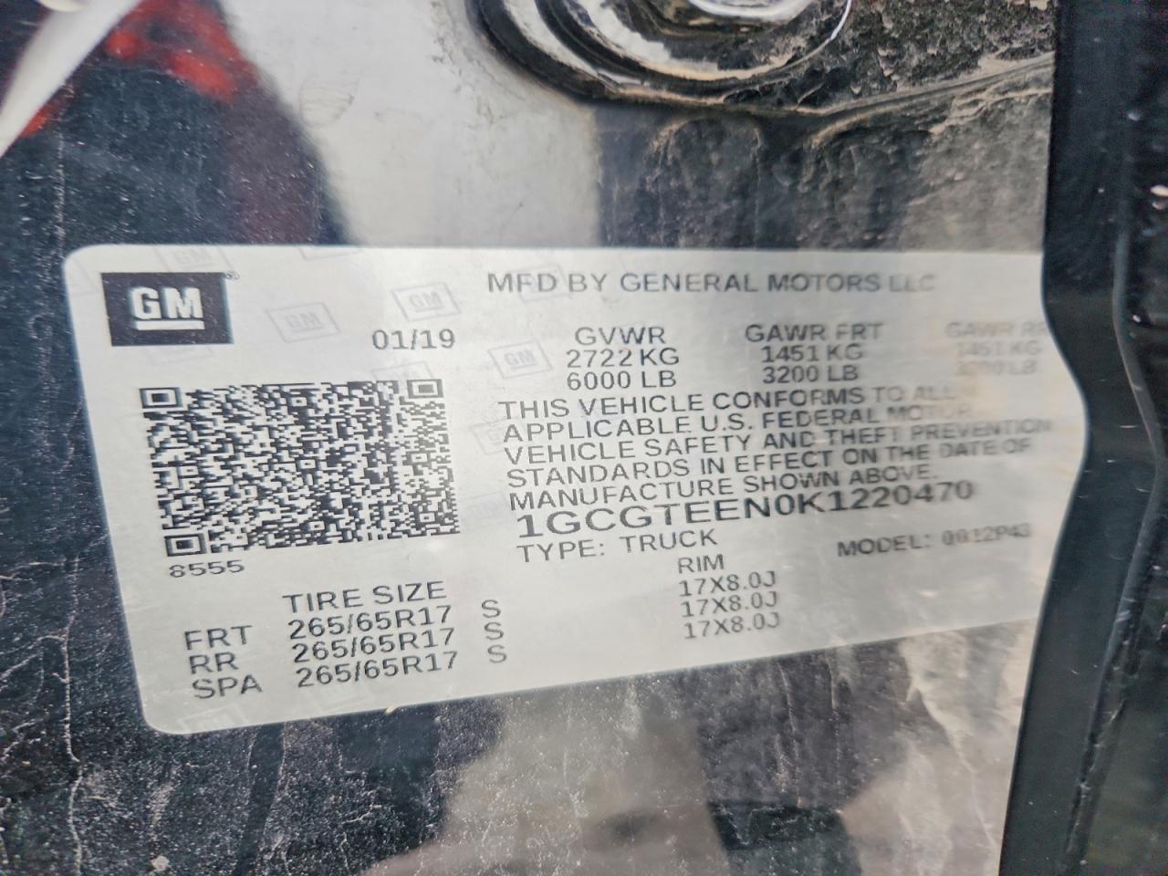 2019 Chevrolet Colorado ZR2