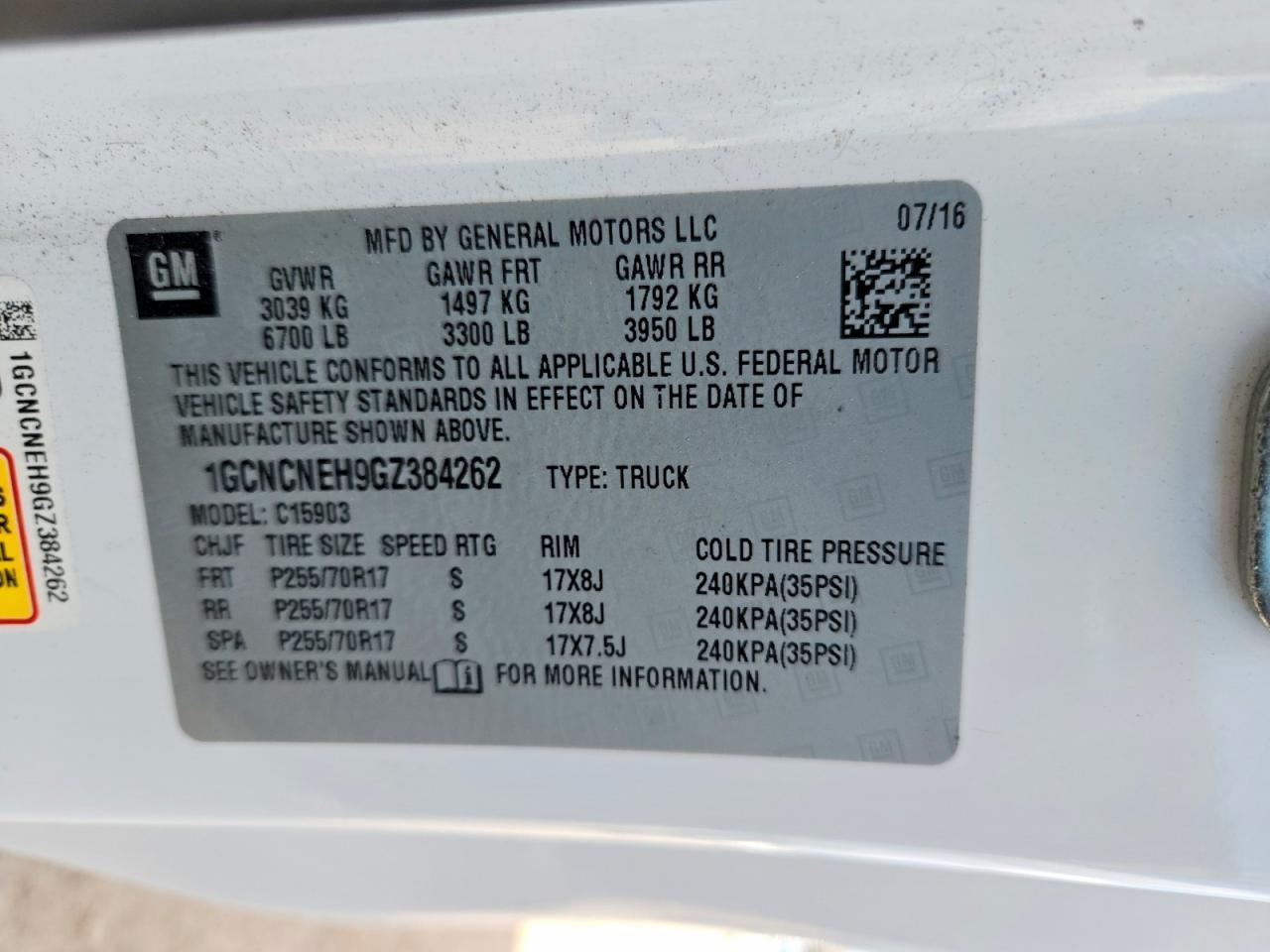 2016 Chevrolet Silverado C1500