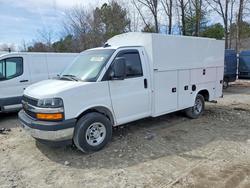 Salvage trucks for sale at North Billerica, MA auction: 2025 Chev Express G4500
