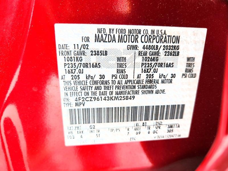 2003 Mazda Tribute es