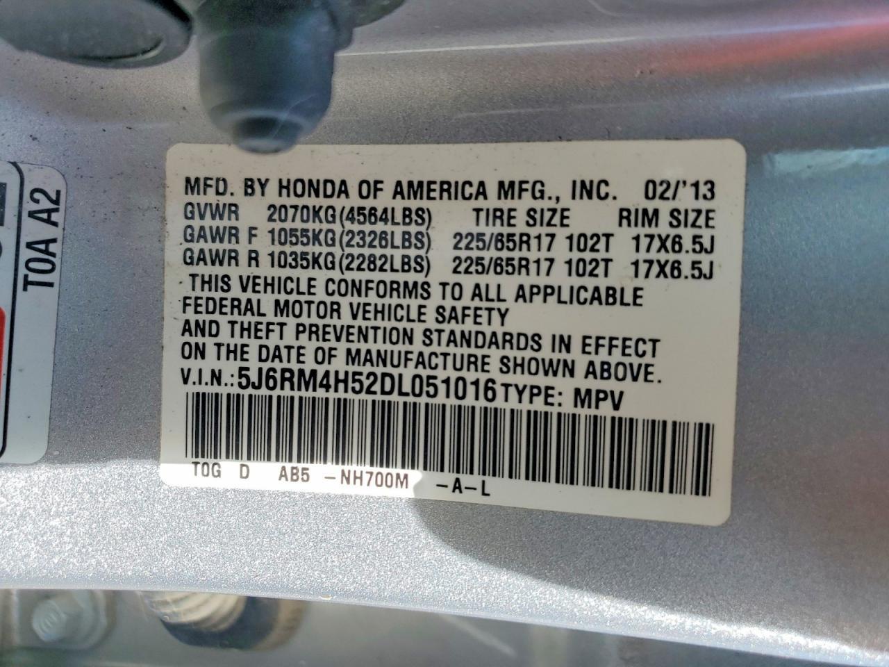 2013 Honda Cr-v ex