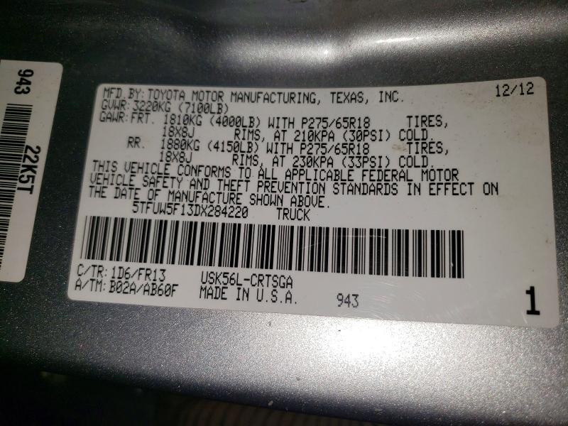 2013 Toyota Tundra Grade