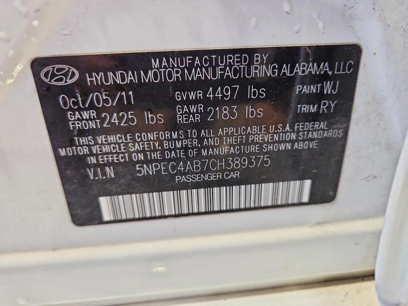 2012 Hyundai Sonata se 2.0t