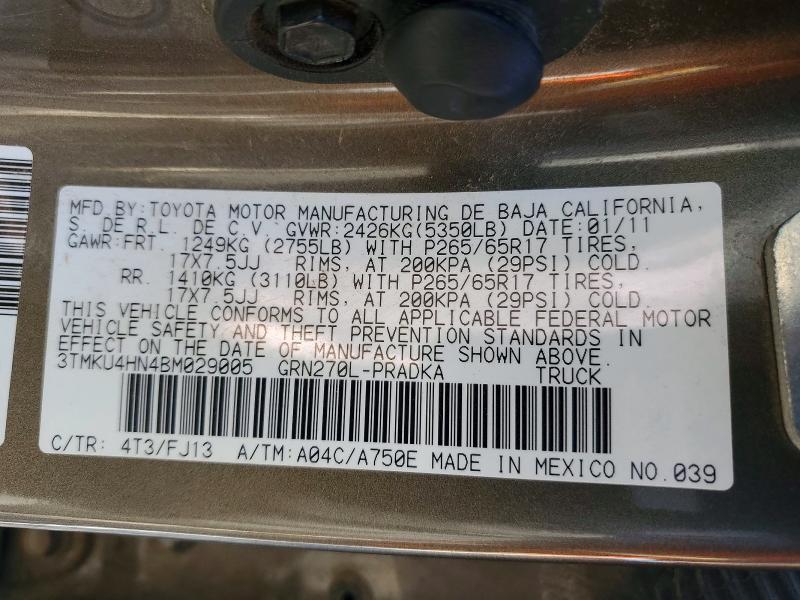 2011 Toyota Tacoma Prerunner V6