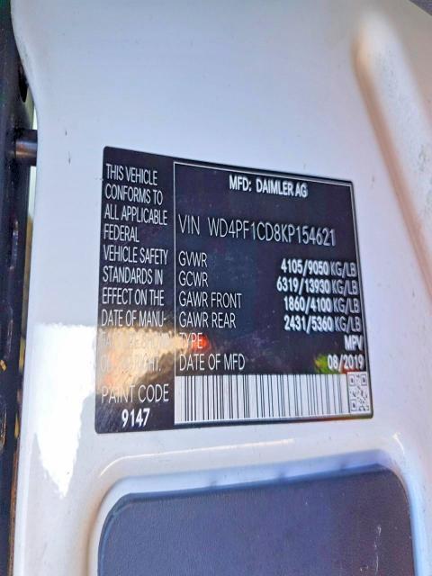 2019 Mercedes-Benz 2019 MERCEDES-BENZ Sprinter 2500/3500 Refrigerated