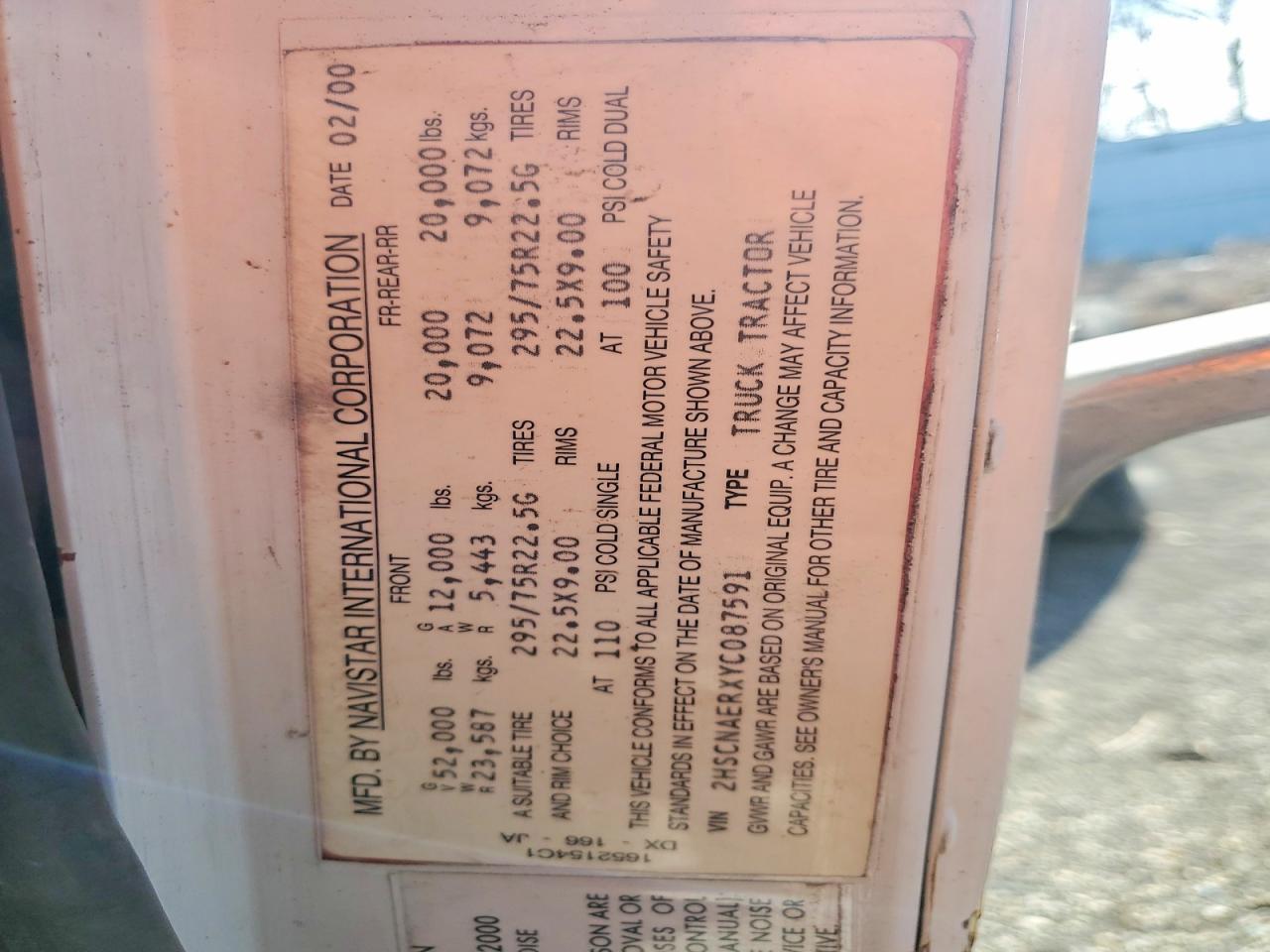 2000 International 9400 9400I