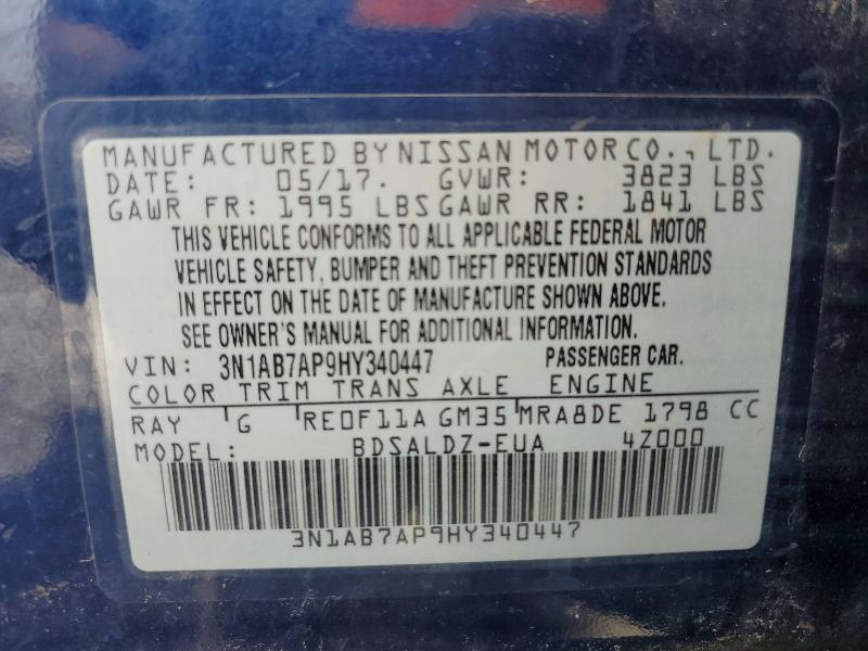 2017 Nissan Sentra sv