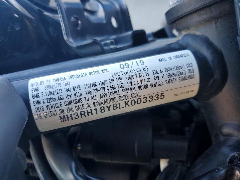 2020 Yamaha Yzfr3 a