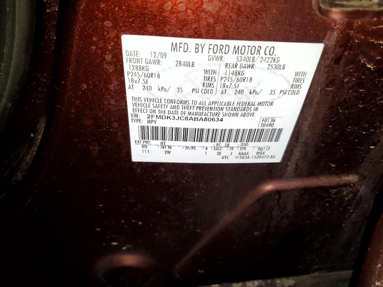 2010 Ford Edge sel