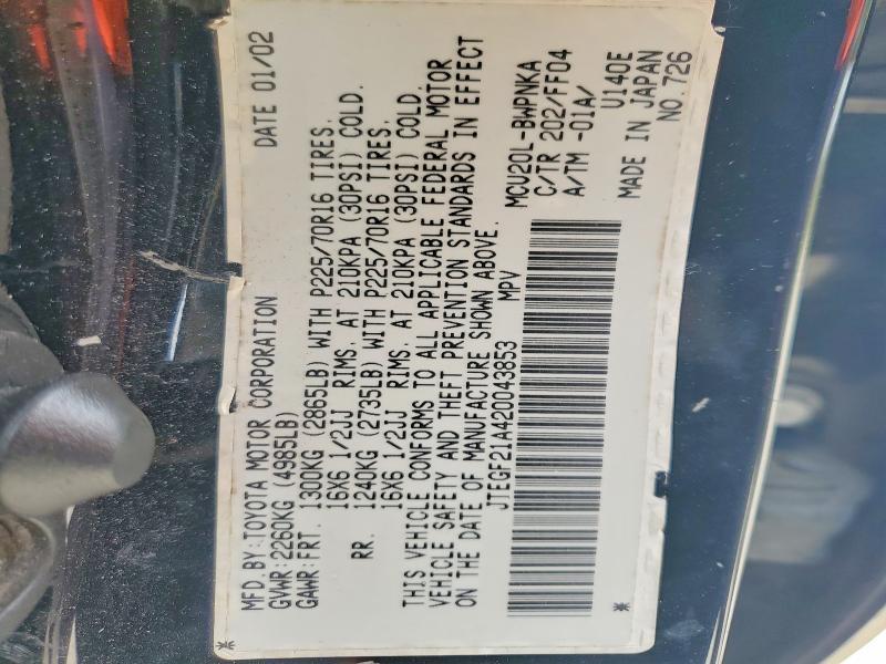 2002 Toyota Highlander Limited