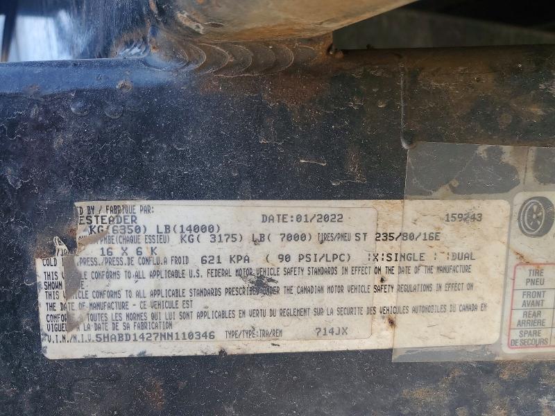 2022 Homesteader 714JX Dump Trailer