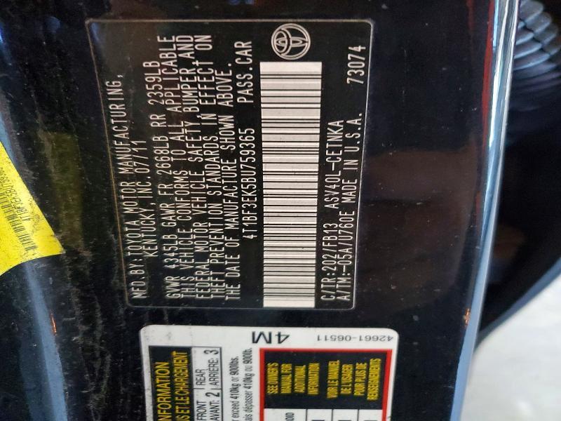 2011 Toyota Camry le
