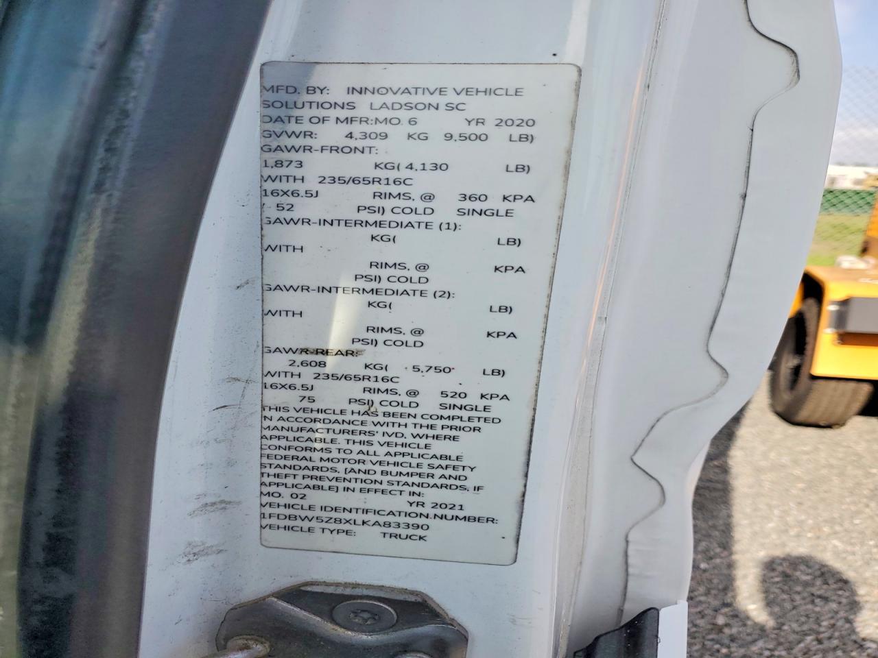 2020 Ford Transit Delivery Truck