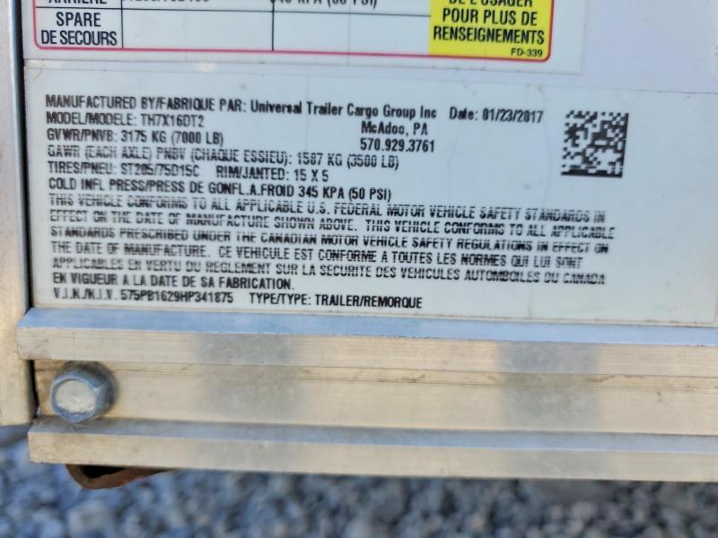 2017 Haulmark Mark Th7x16dt2 Enclosed Cargo Trailer