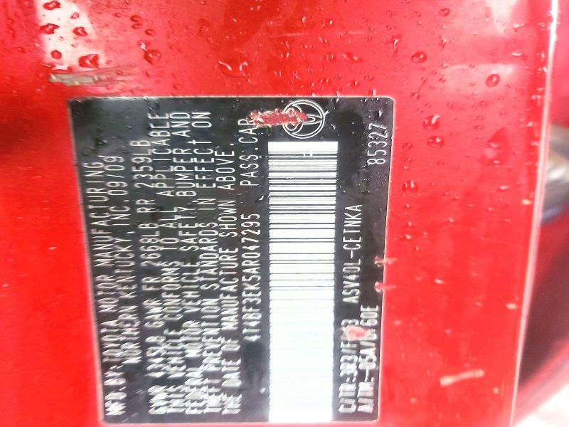 2010 Toyota Camry le