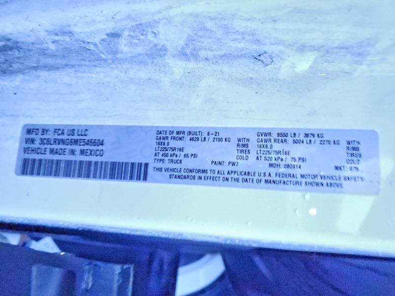 2021 Dodge Ram Promaster 1500 1500 Standard