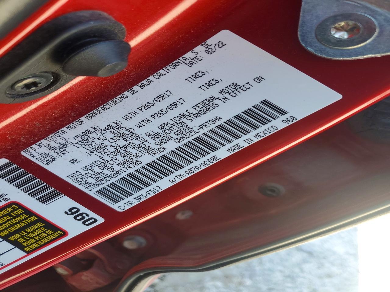 2022 Toyota Tacoma TRD Sport