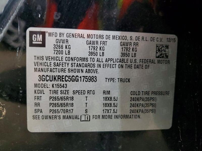 2016 Chevrolet Silverado K1500 LT