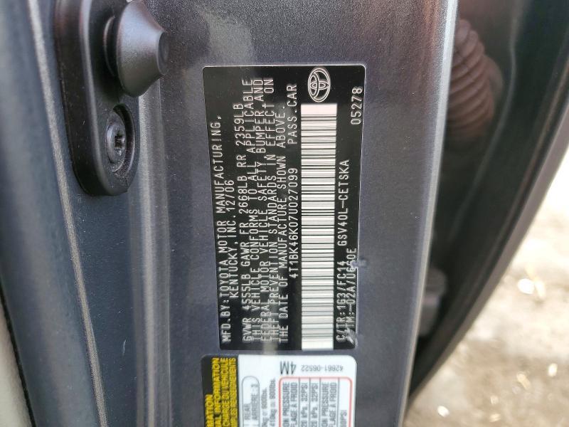 2007 Toyota Camry se V6