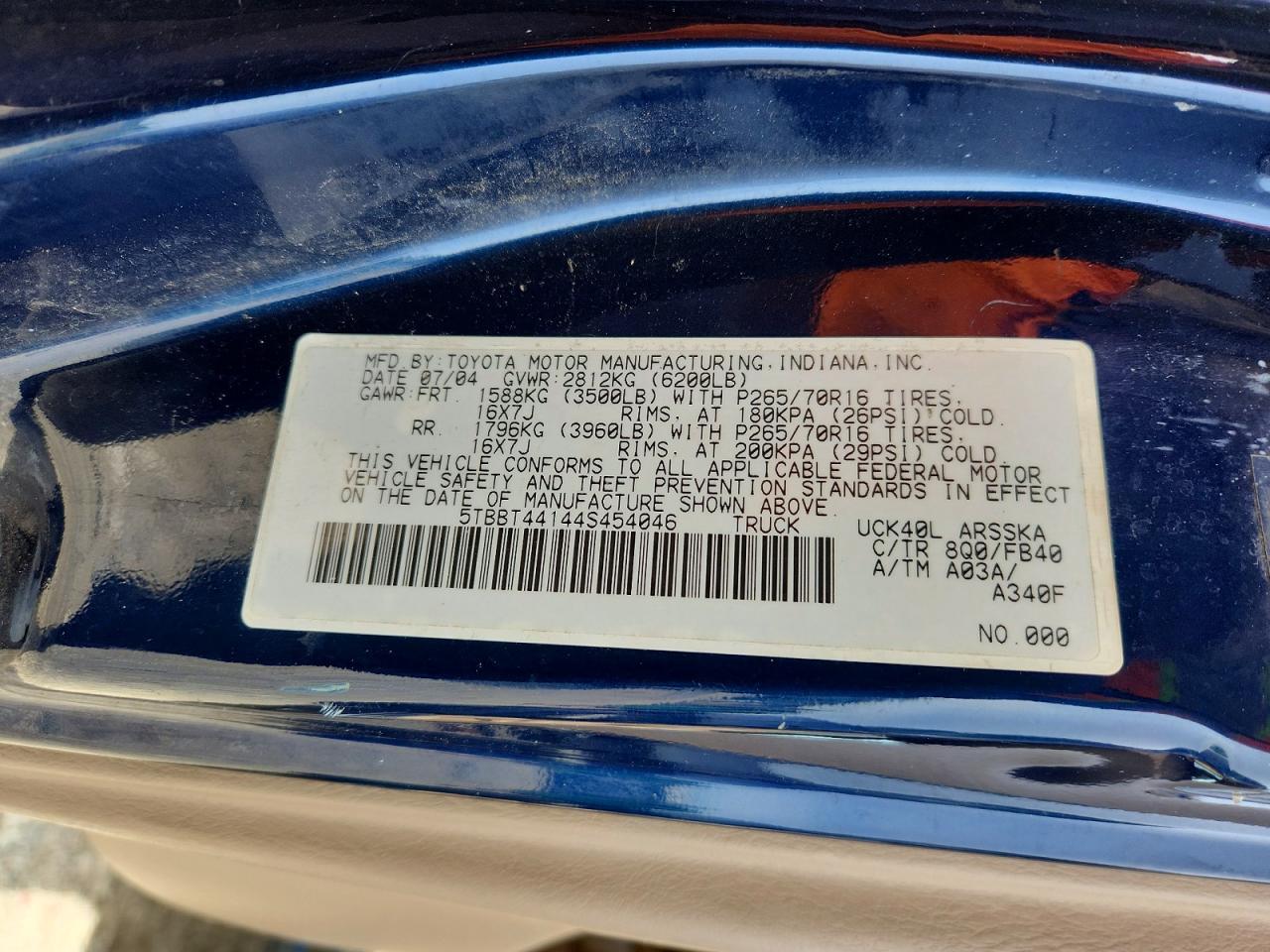 2004 Toyota Tundra SR5