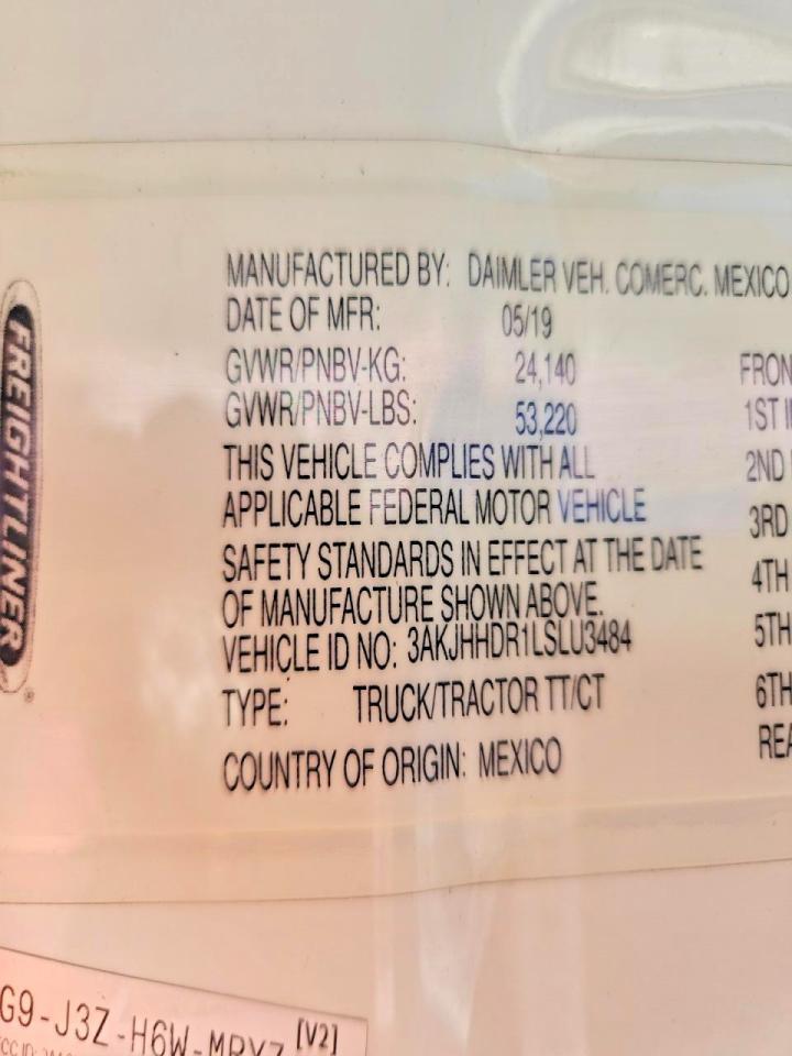 2020 Freigliner 2020 Freightliner Cascadia 126 Semi Truck