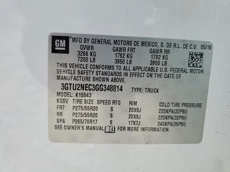 2016 GMC Sierra K1500 slt