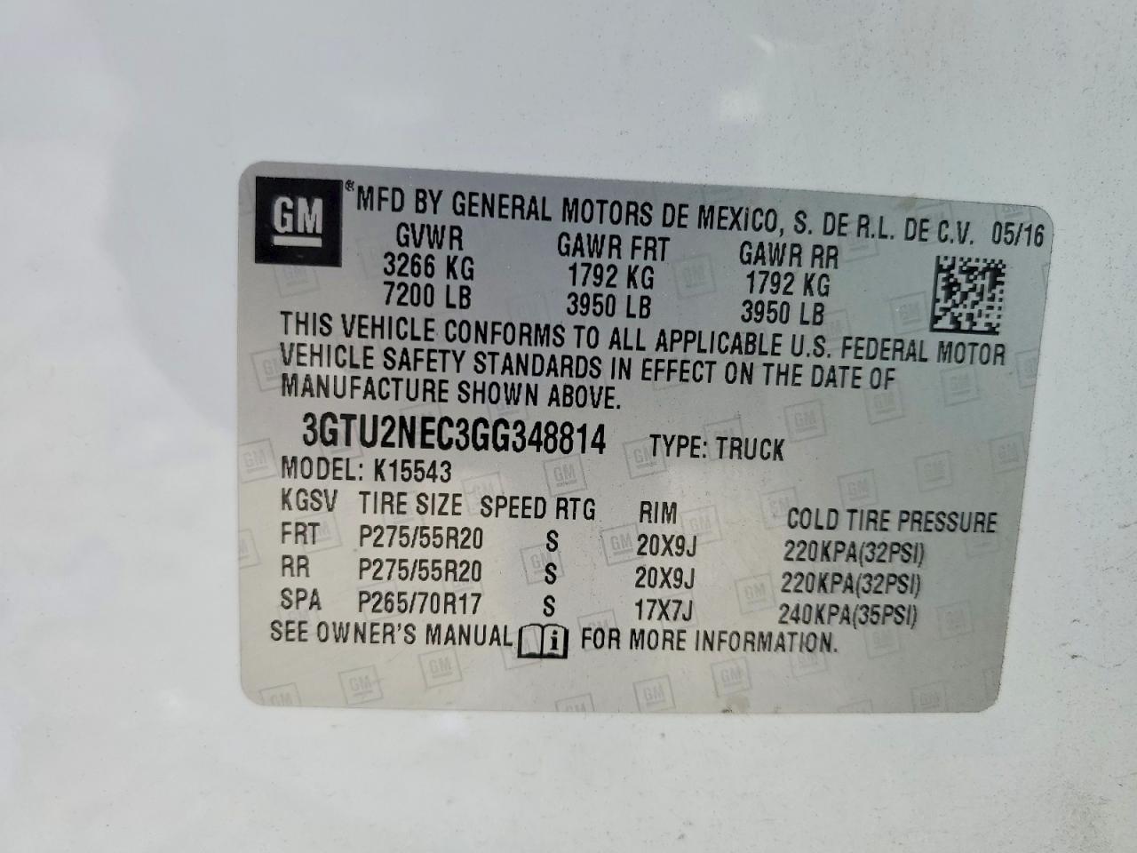 2016 GMC Sierra K1500 SLT