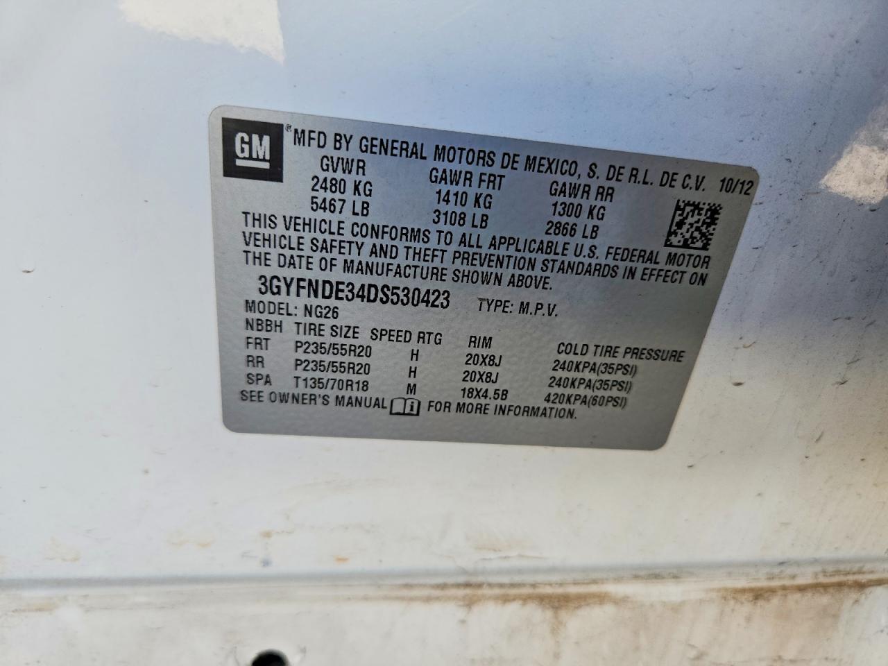 2013 Cadillac Srx Performance Collection