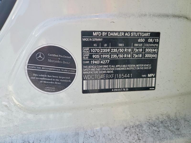 2015 Mercedes-Benz Gla 250