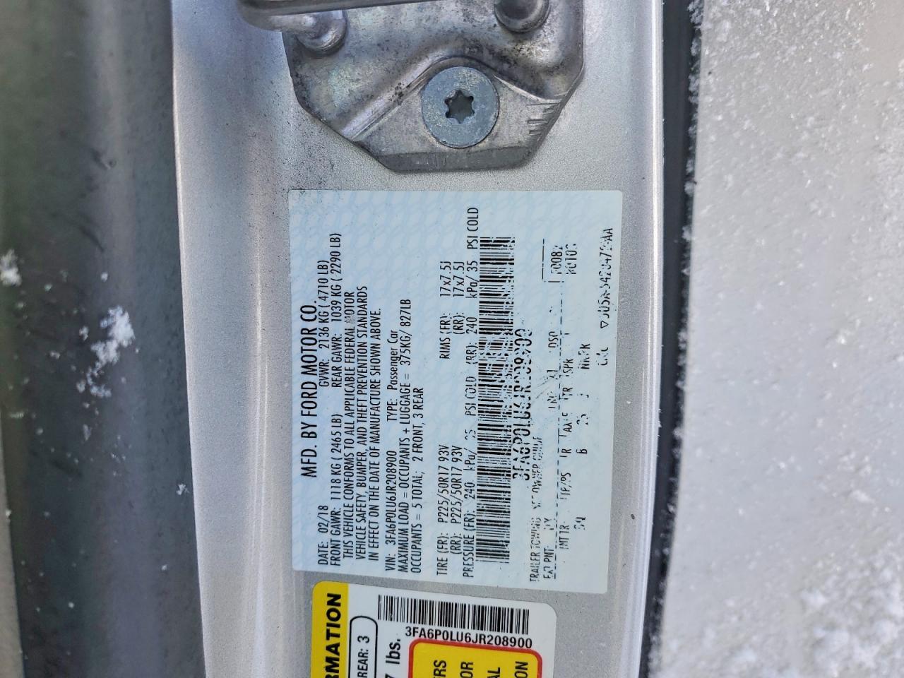 2018 Ford Fusion se Hybrid