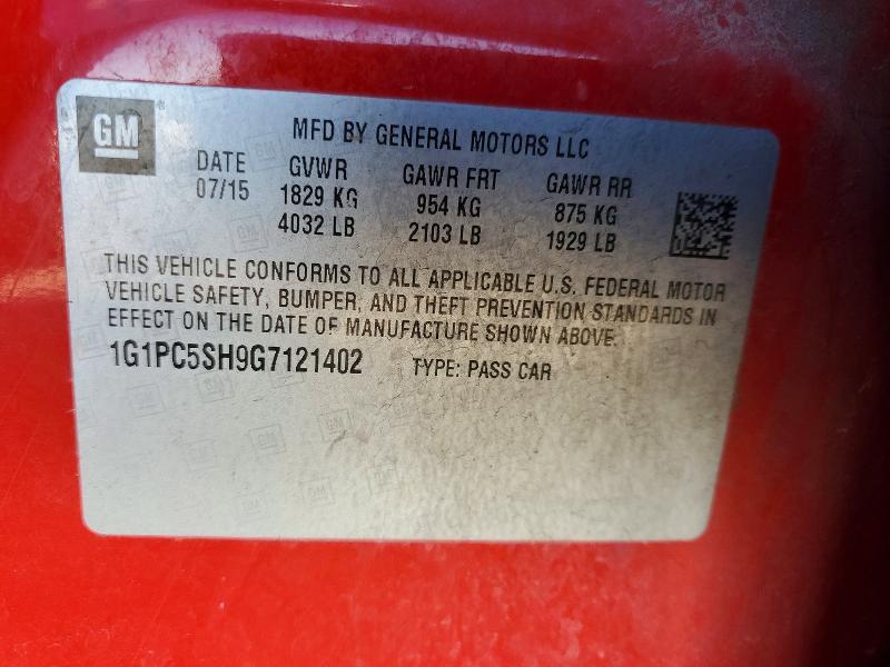 2016 Chevrolet Cruze Limited ls