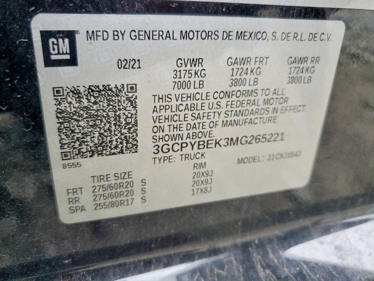 2021 Chev Silverado