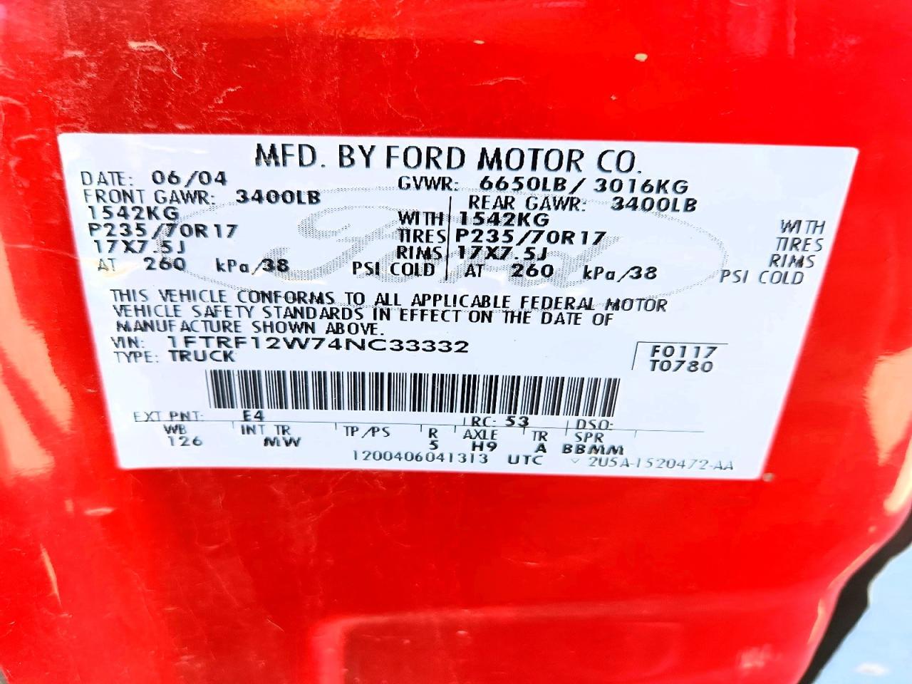 2004 Ford F150