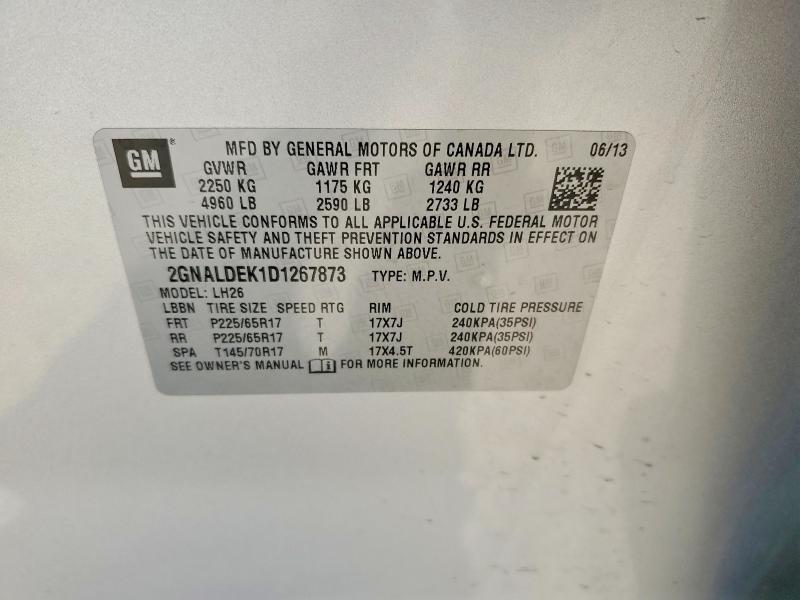 2013 Chevrolet Equinox lt