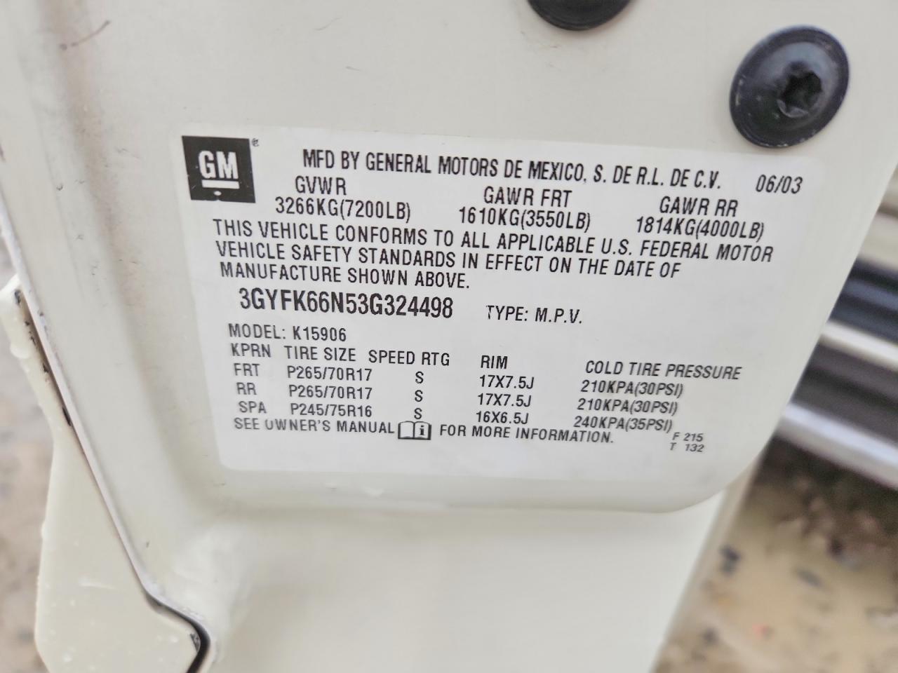 2003 Cadillac Escalade esv