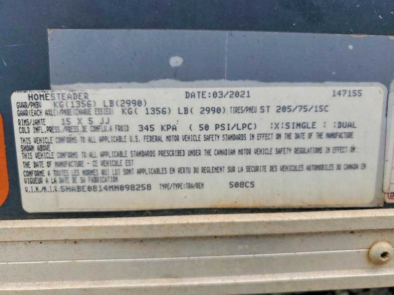 2021 Homesteader 508CS Enclosed Cargo Trailer