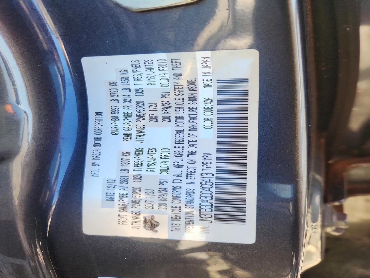 2013 Mazda Cx-9 Grand Touring