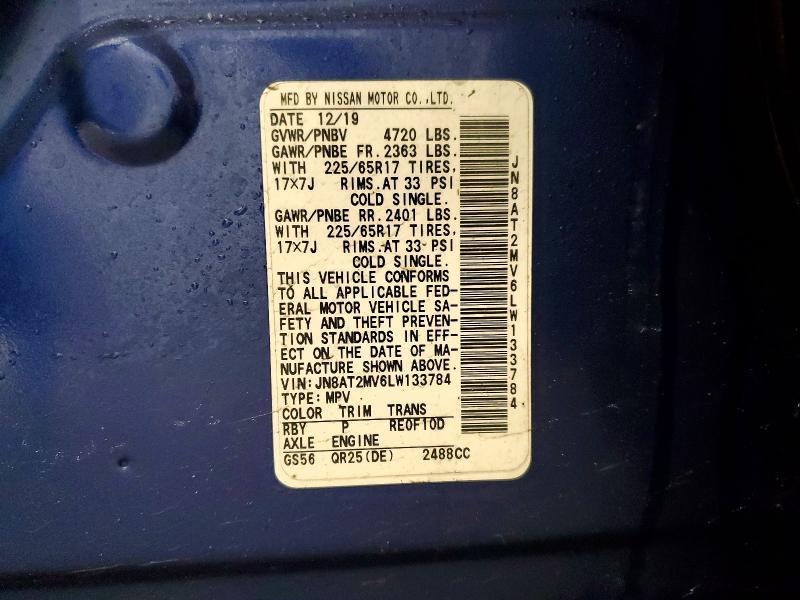 2020 Nissan Rogue sv