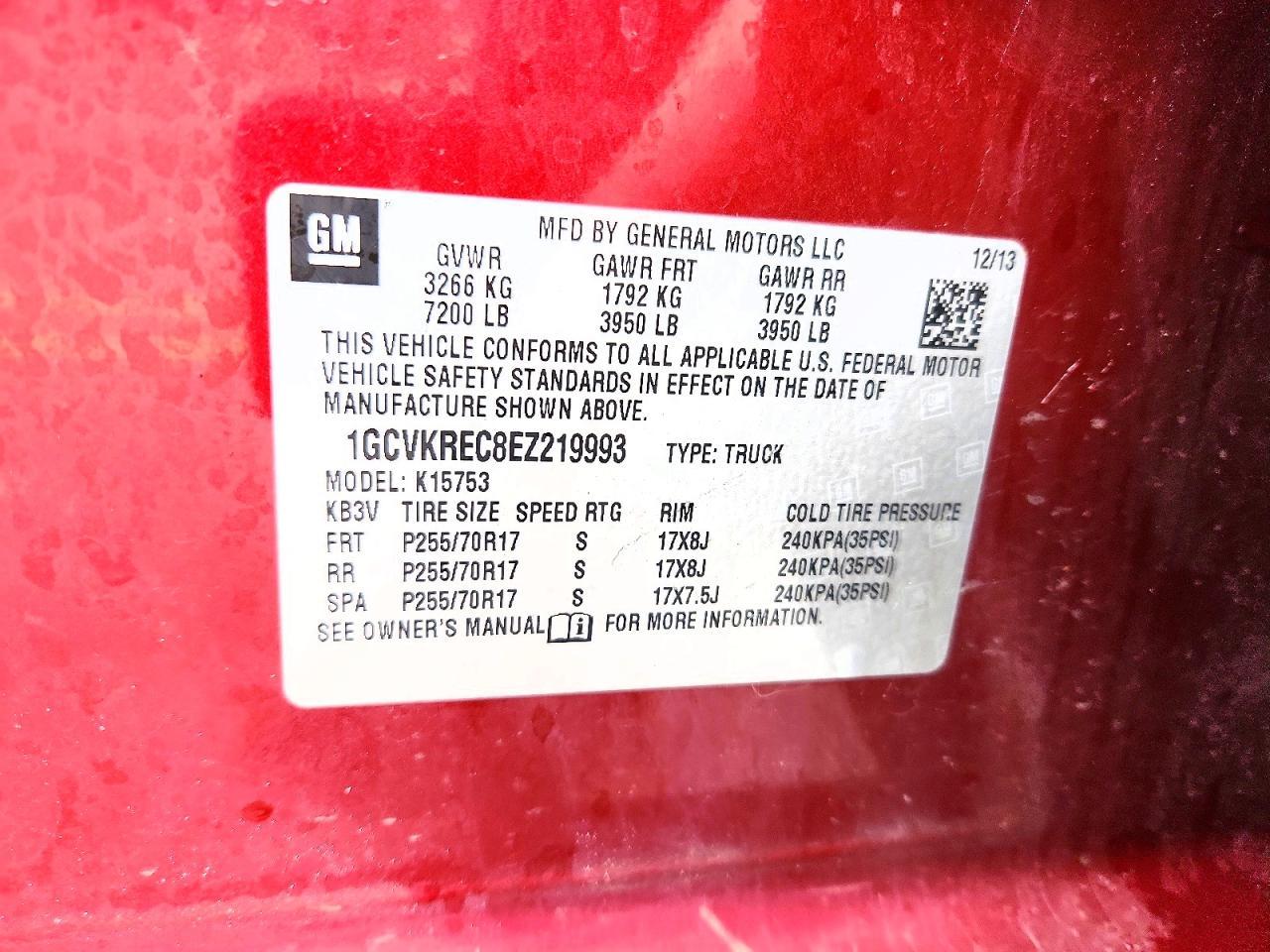 2014 Chevrolet Silverado K1500 lt