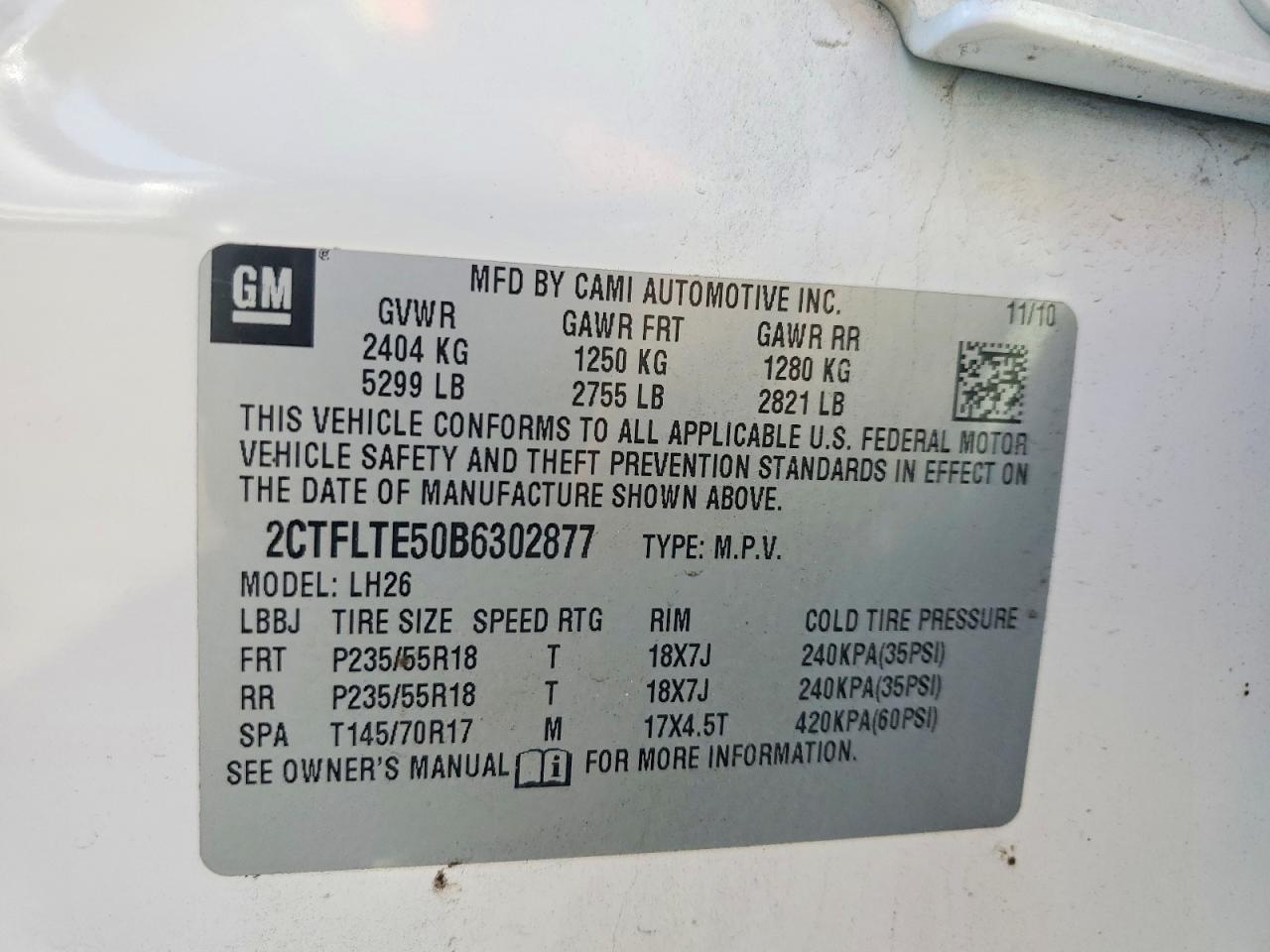 2011 GMC Terrain sle