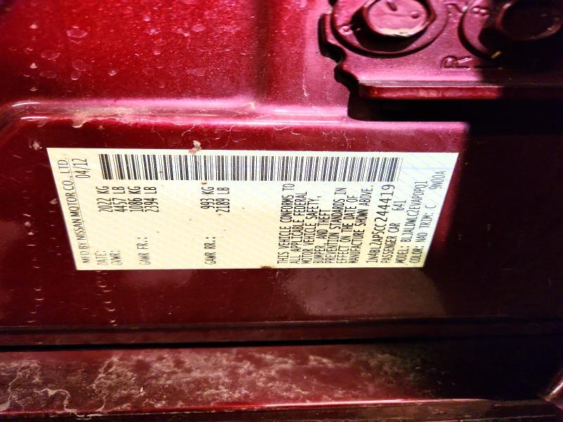 2012 Nissan Altima 3.5 sr