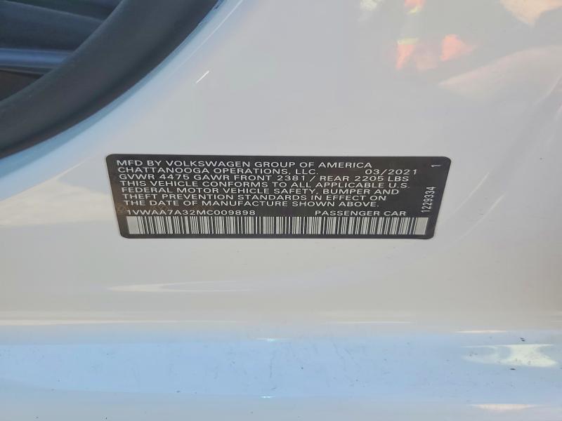 2021 Volkswagen Passat s