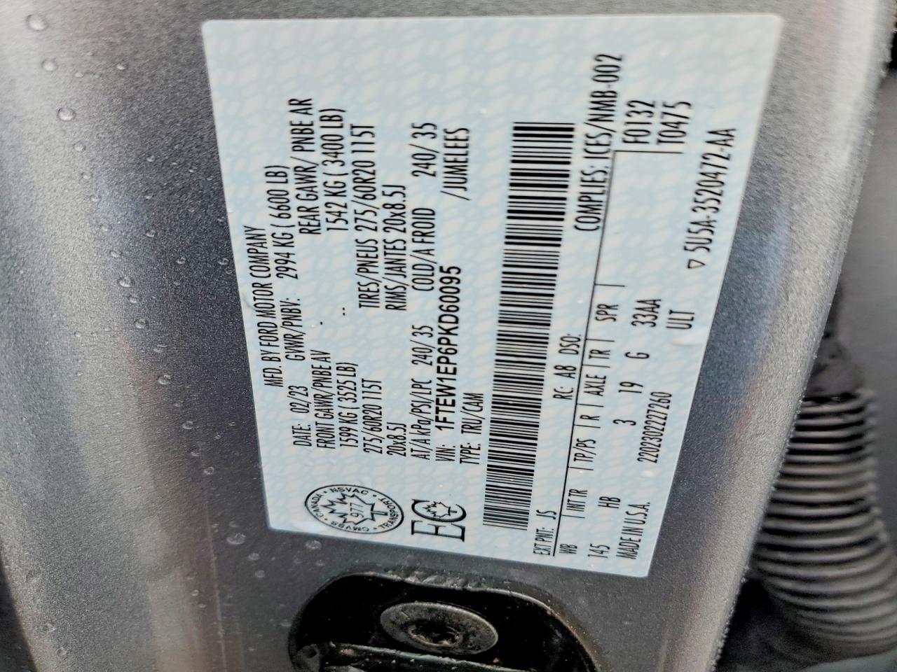 2023 Ford F150 Supercrew