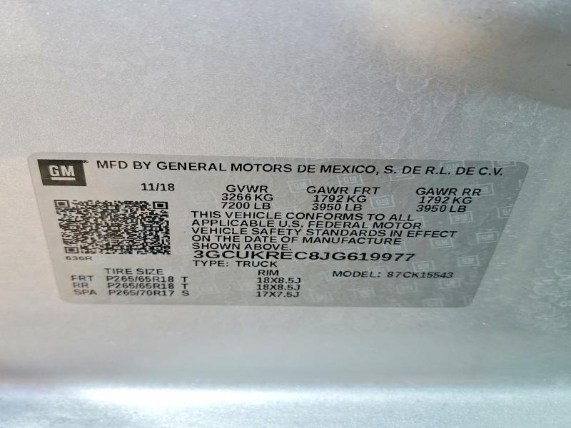 2018 Chevrolet Silverado K1500 LT